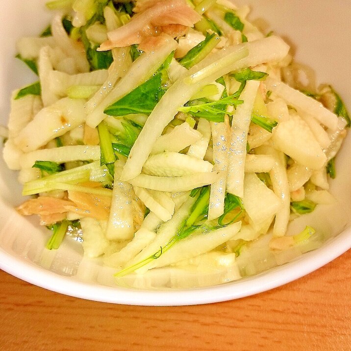 ツナ缶丸ごとで簡単!しゃきしゃき大根のサラダ